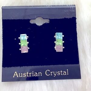 Austrian Crystal Pierced Earrings